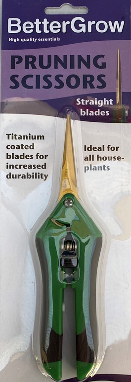Better Grow Green Pruning Scissors, Straight titanium coated bla